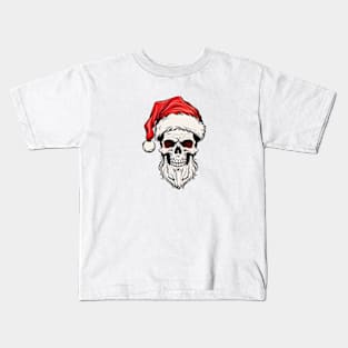 Christmas Celebration with a Skull Twist Kids T-Shirt